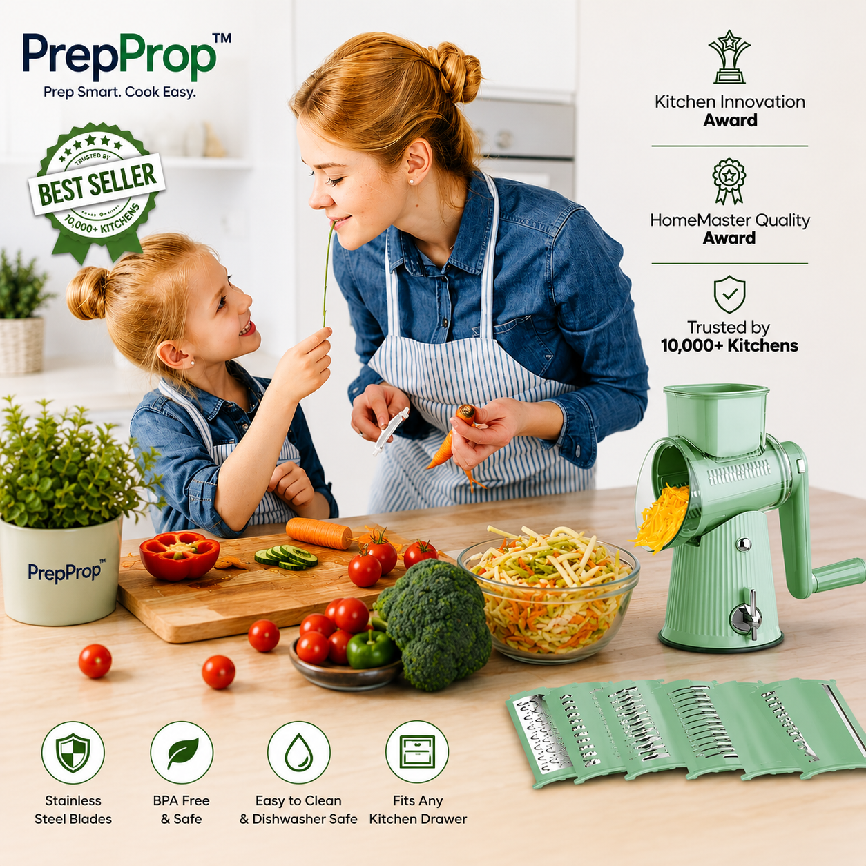 PrepProp™ 5-in-1 Grater