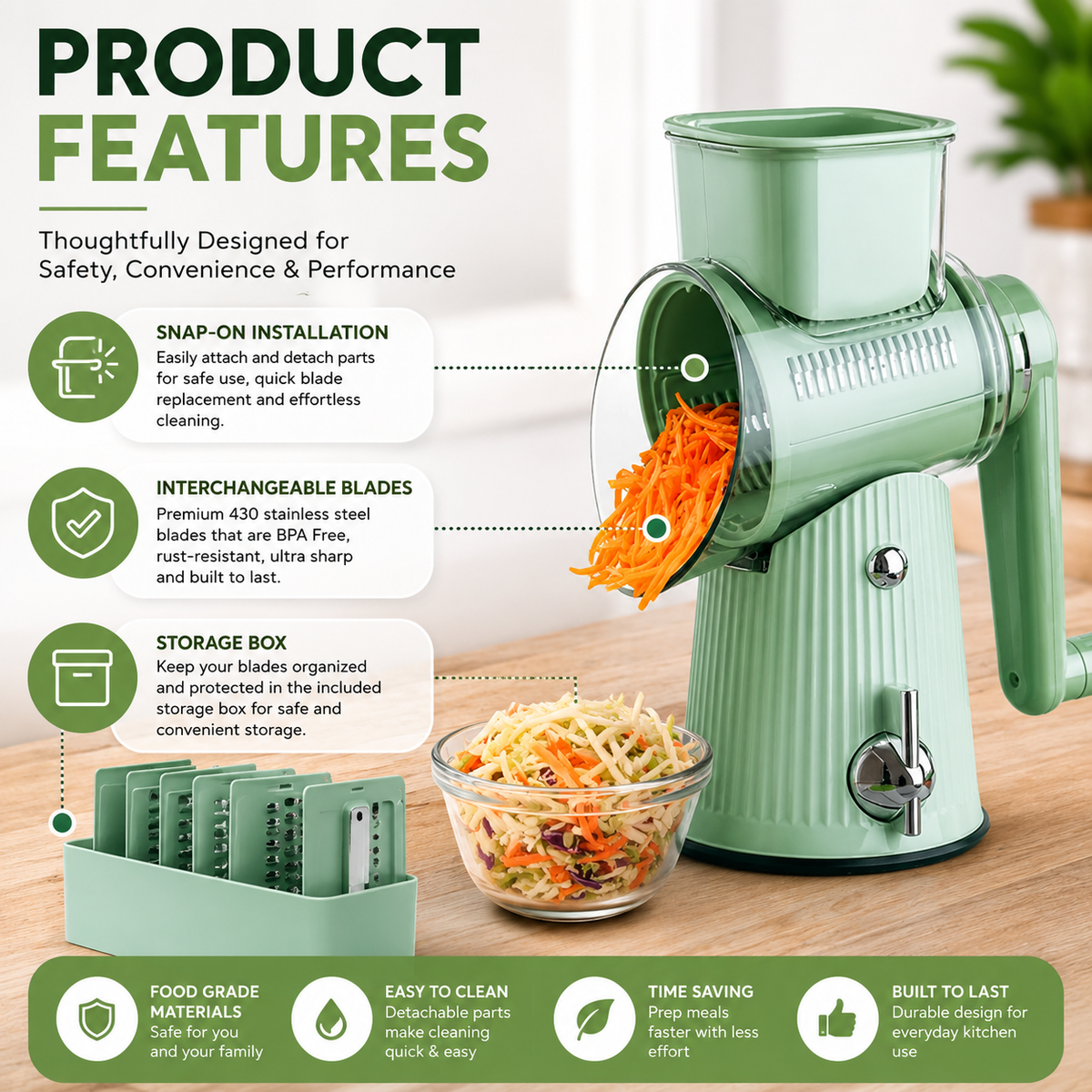 PrepProp™ 5-in-1 Grater