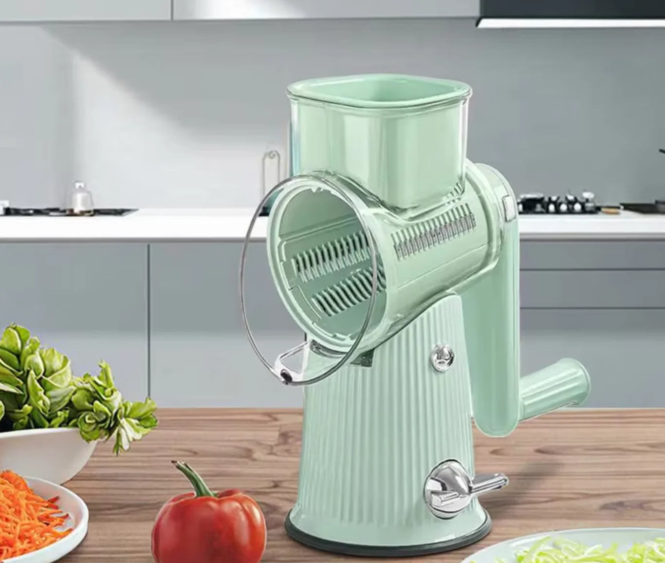 Tornado Multifunctional Vegetable Cutter Hand Rock Cylinder Kitchen Artifact for Convenient Fruit Vegetable Cutting Wholesale