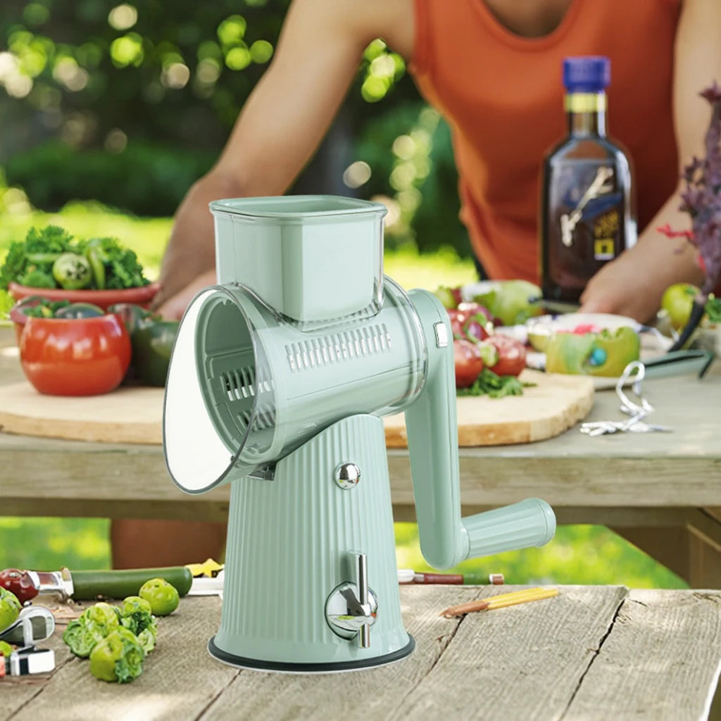 Tornado Multifunctional Vegetable Cutter Hand Rock Cylinder Kitchen Artifact for Convenient Fruit Vegetable Cutting Wholesale